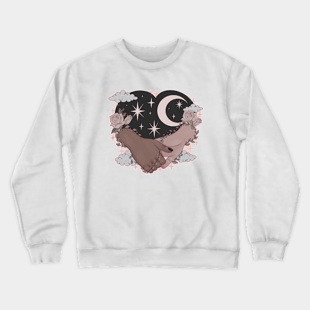 Together Like The Moon And Stars [pnk] Crewneck Sweatshirt by chiaraLBart